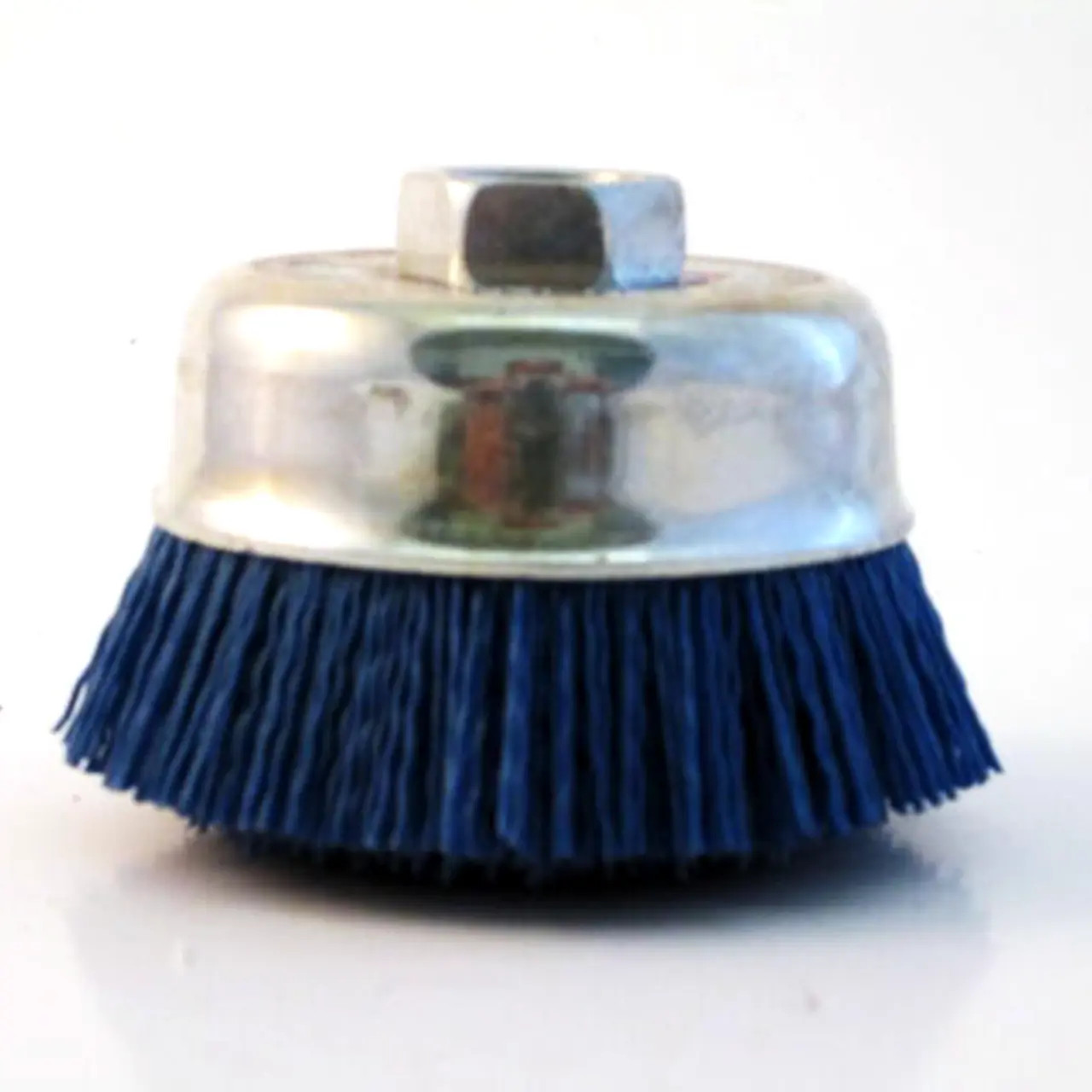 Dico Nyalox 3" Dia. Cup Brush Blue With 5/8-11 tpi Female Thread 240 Grit