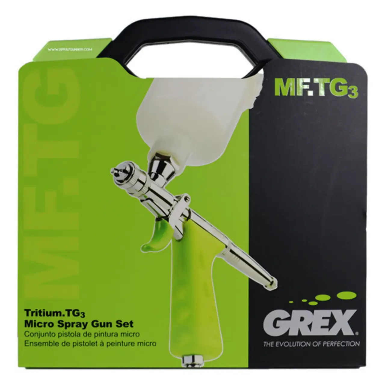 TIPRUN GRⅢ S68ML Grex MF.TG3 Micro Spray Gun Set .3mm / Gravity Feed