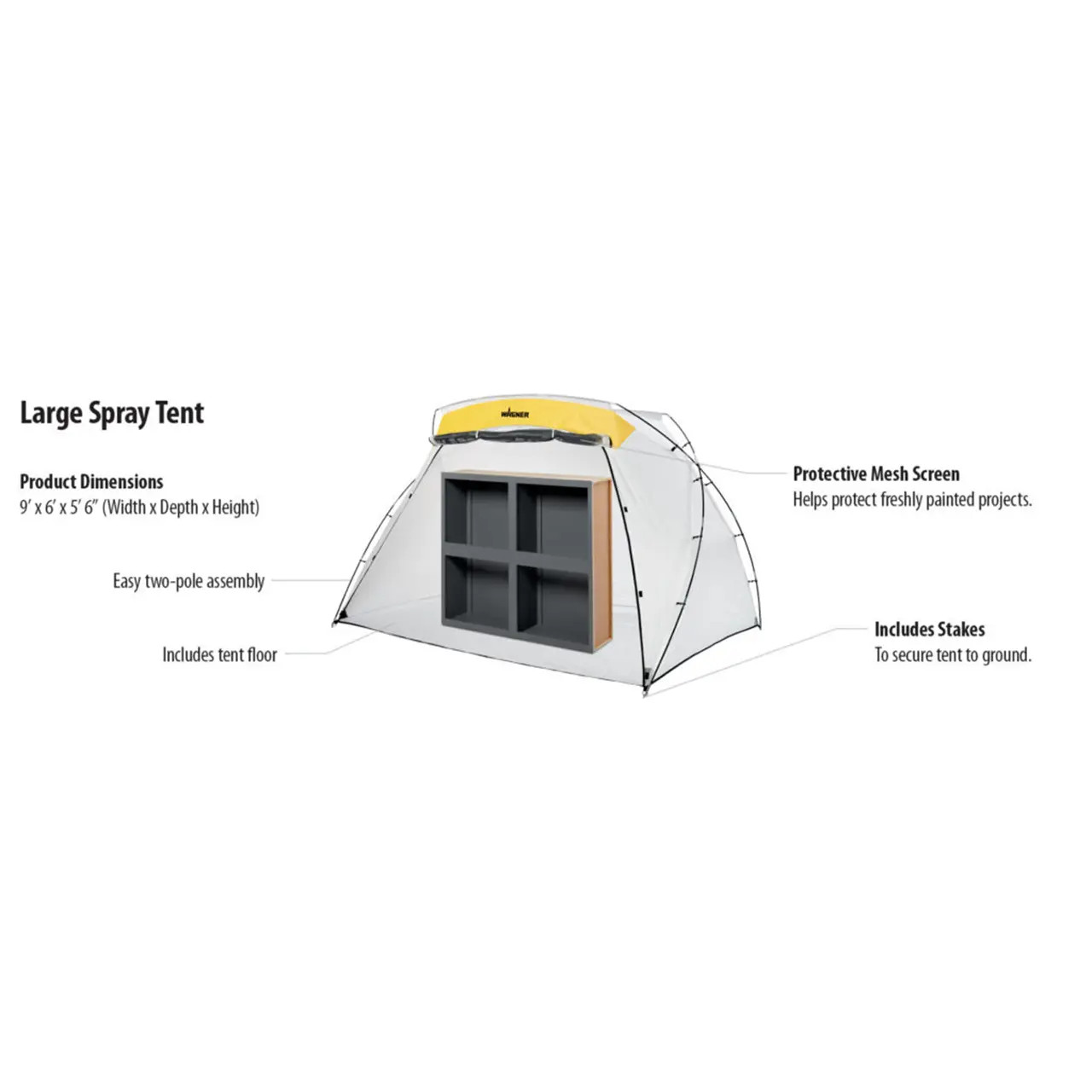 Wagner Large Paint/Finishing Shelter