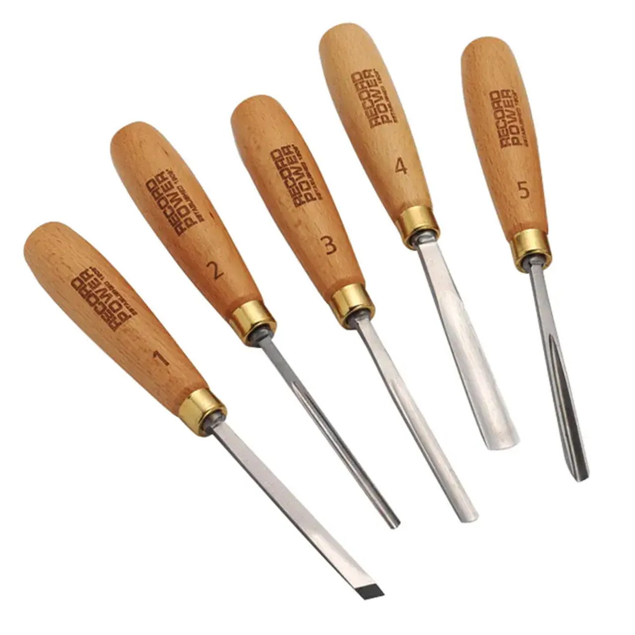 Carving By Numbers Essential Carving Tool Collection, 5-Piece