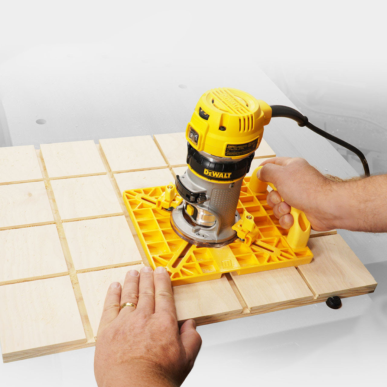 Matchfit Grid Routing Guide (Base, Relief Bit, Dovetail Bit, 1/4