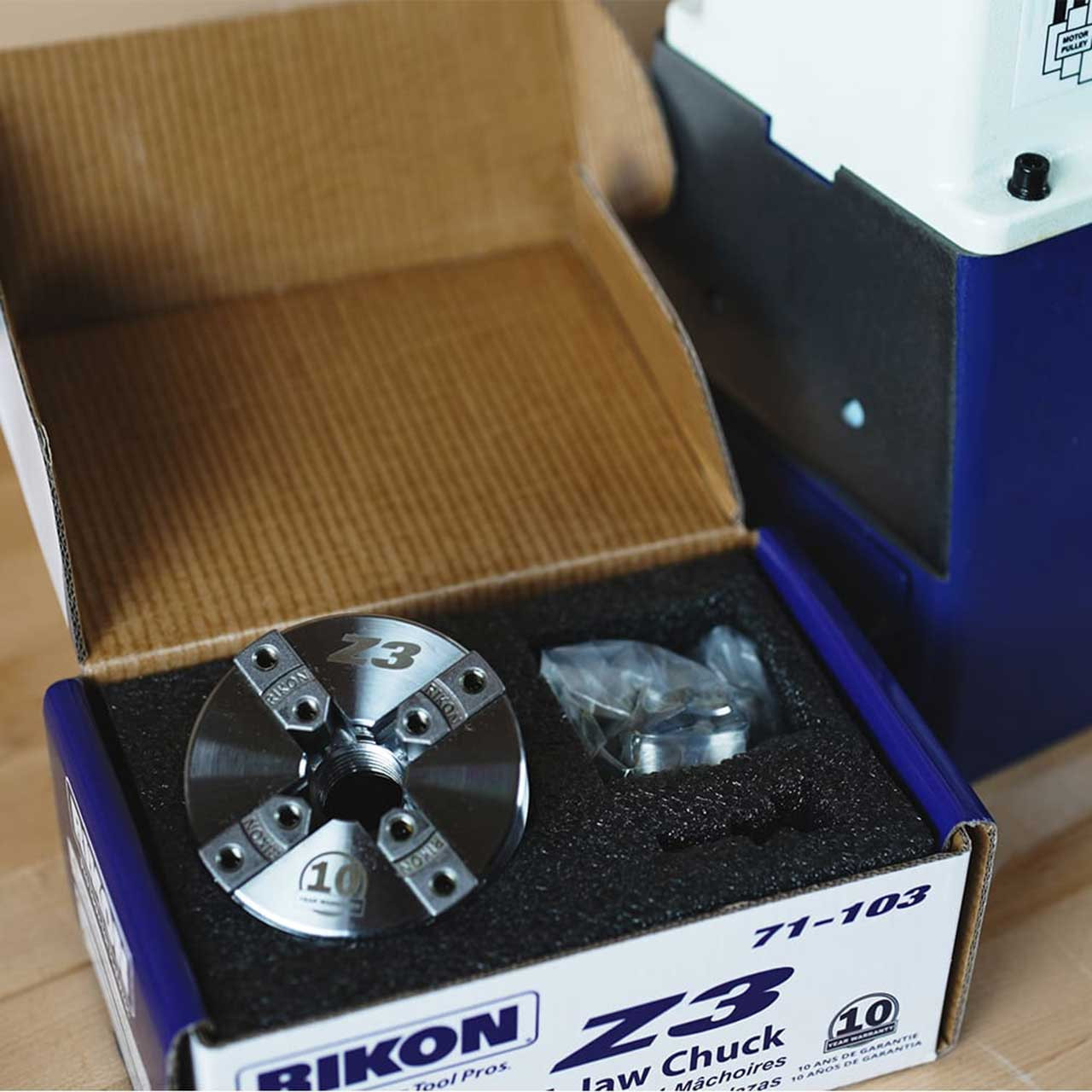 Rikon Z3 Chuck w/ 50mm Jaw - Insert Version
