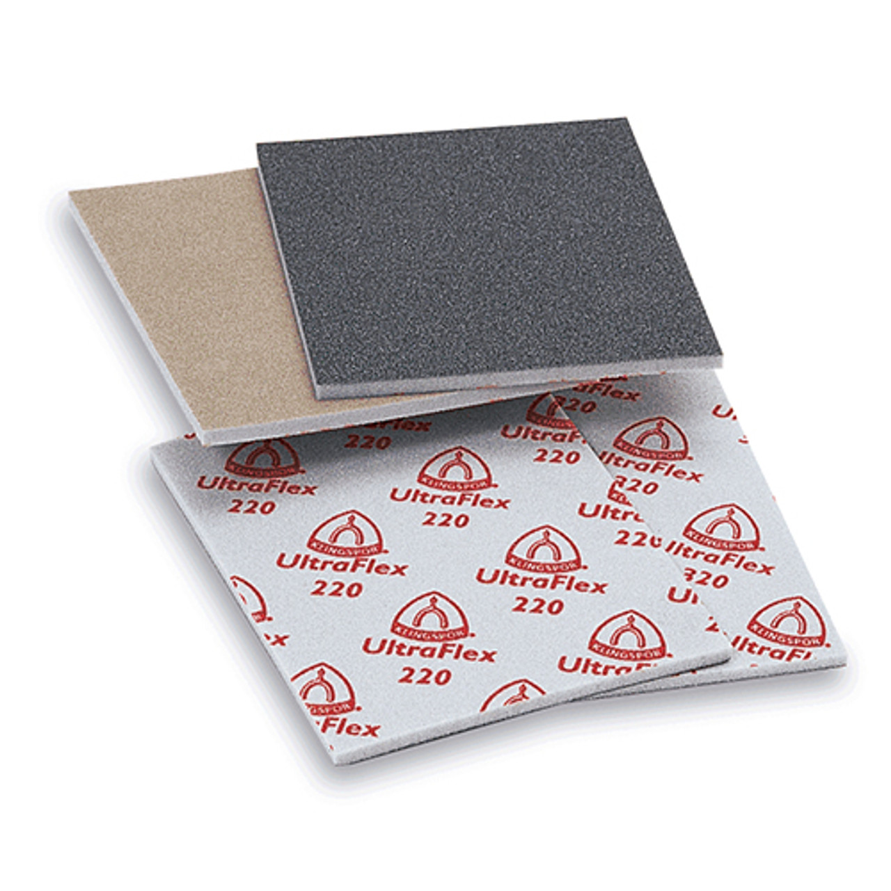 Klingspor Abrasives Aluminum Oxide UltraFlex Sanding Pads, 4.5"X 5.5"X 1/4" Thick, 120 Grit, 10PK