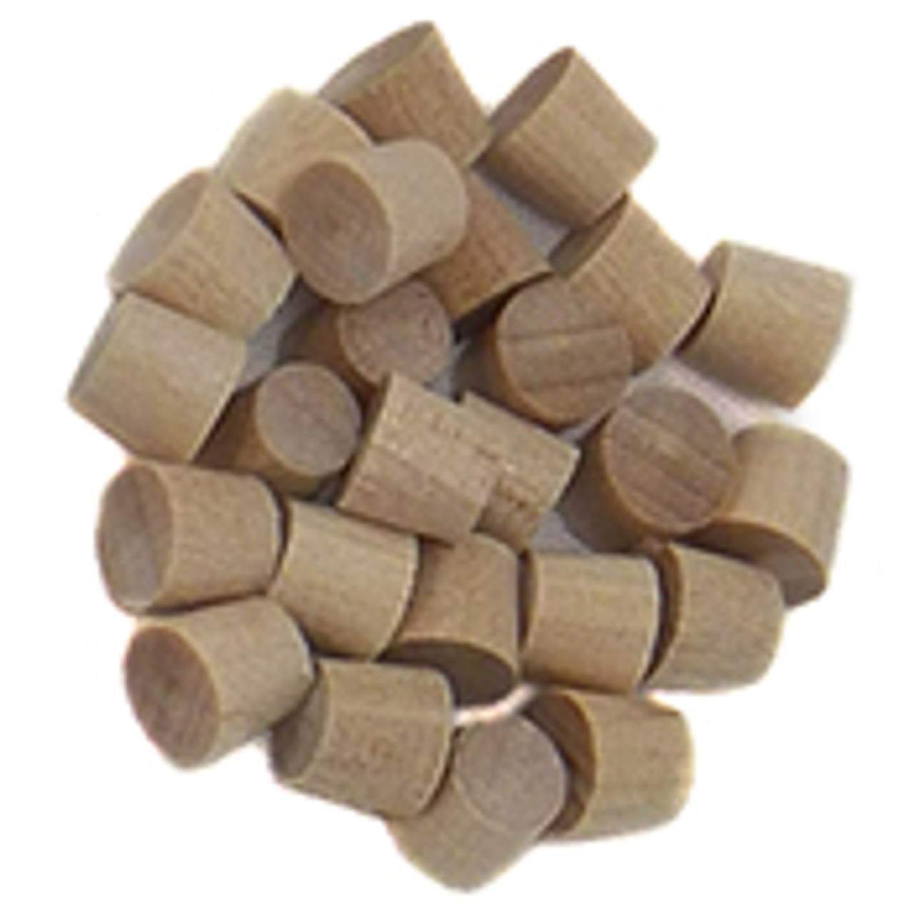 1/4" Birch Flat Head End Grain Plugs, 25PK