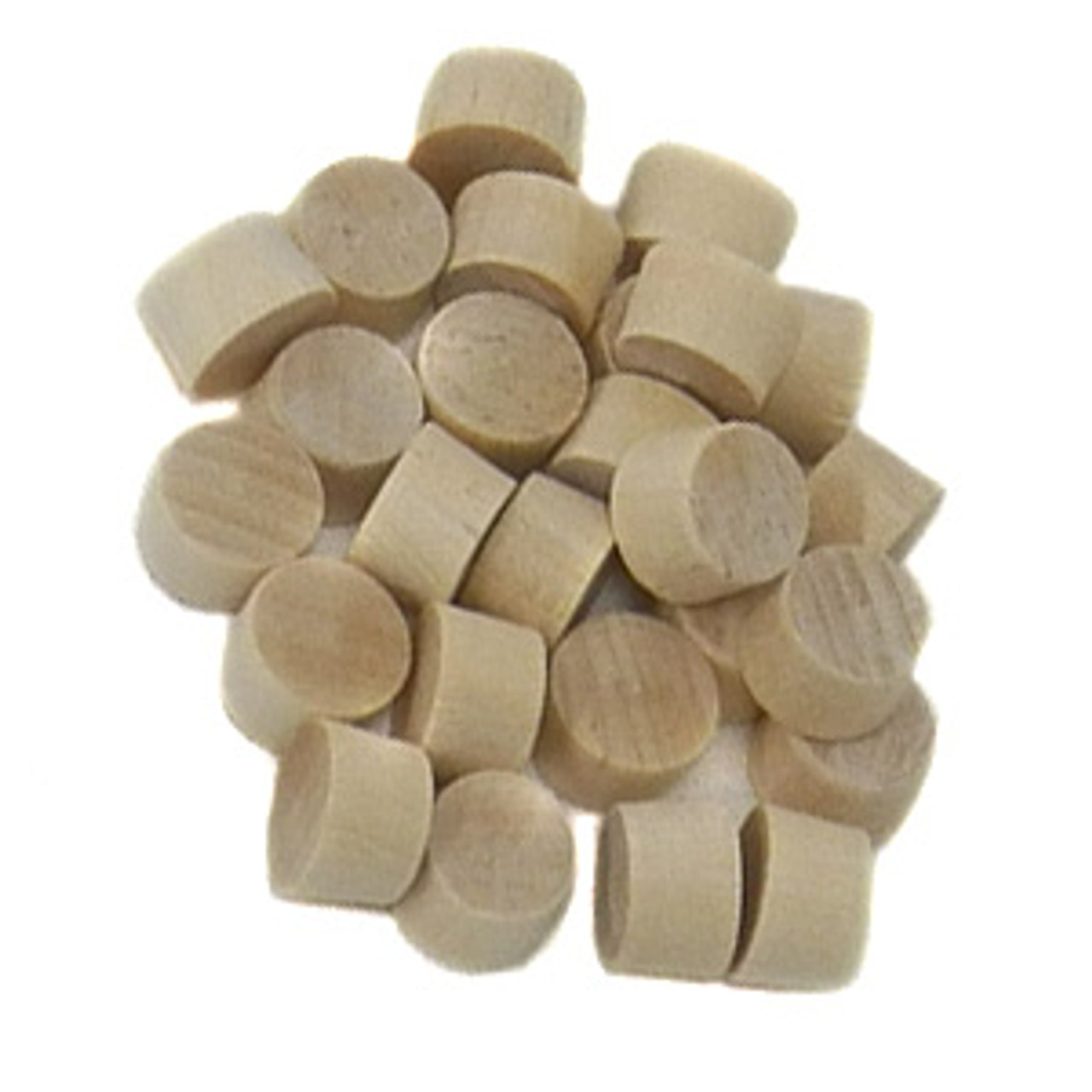 3/8" Birch Flat Head End Grain Plugs, 25PK