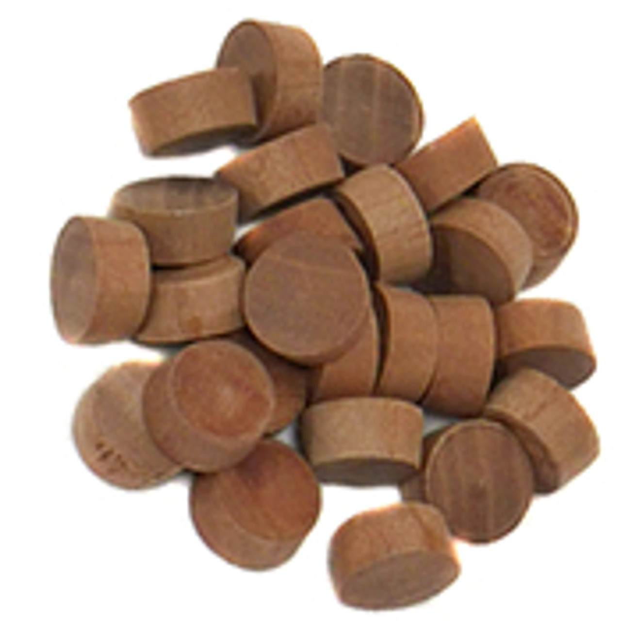 1/2" Cherry Flat Head End Grain Plug, 25PK