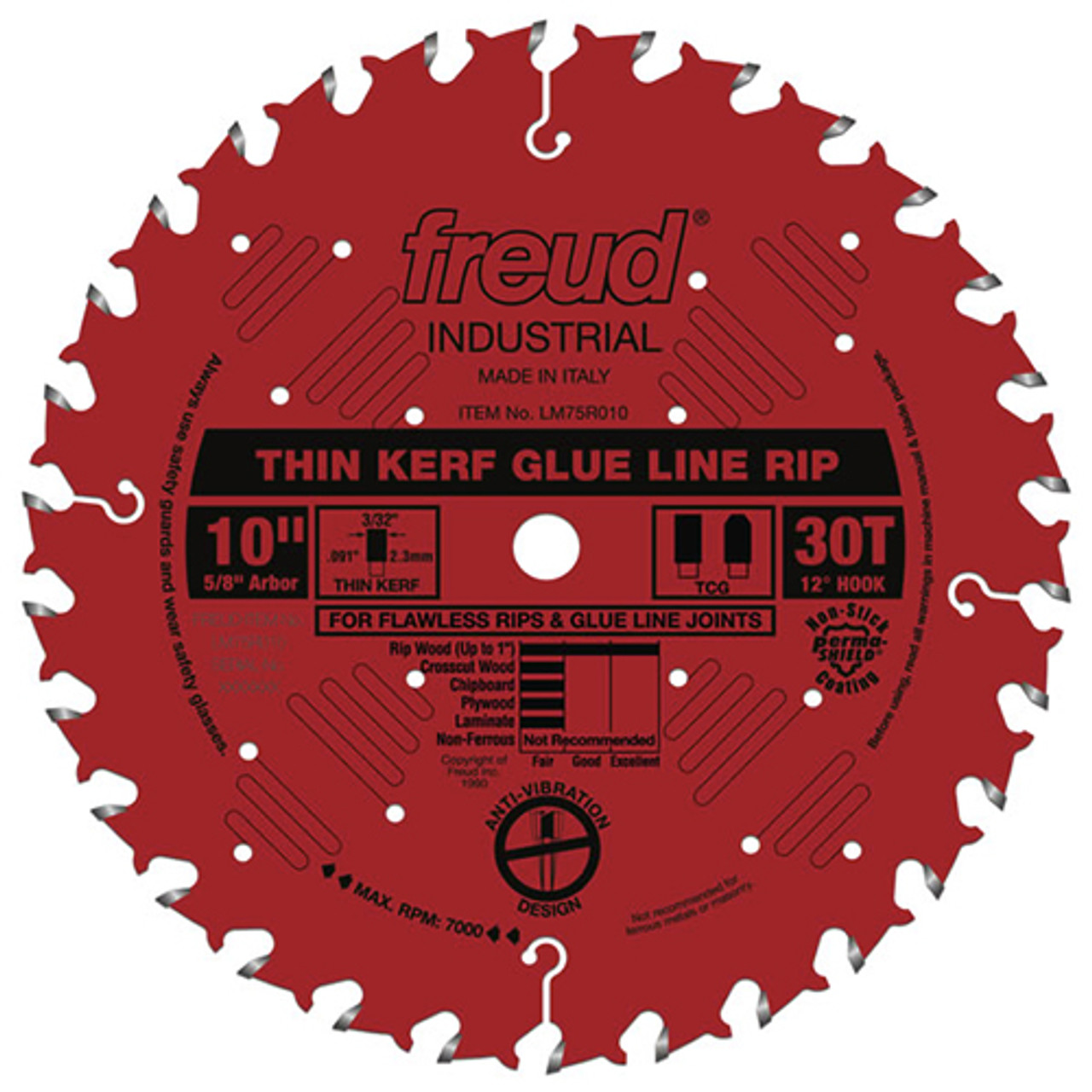 Freud Thin Kerf Glue Line Rip LM75R010