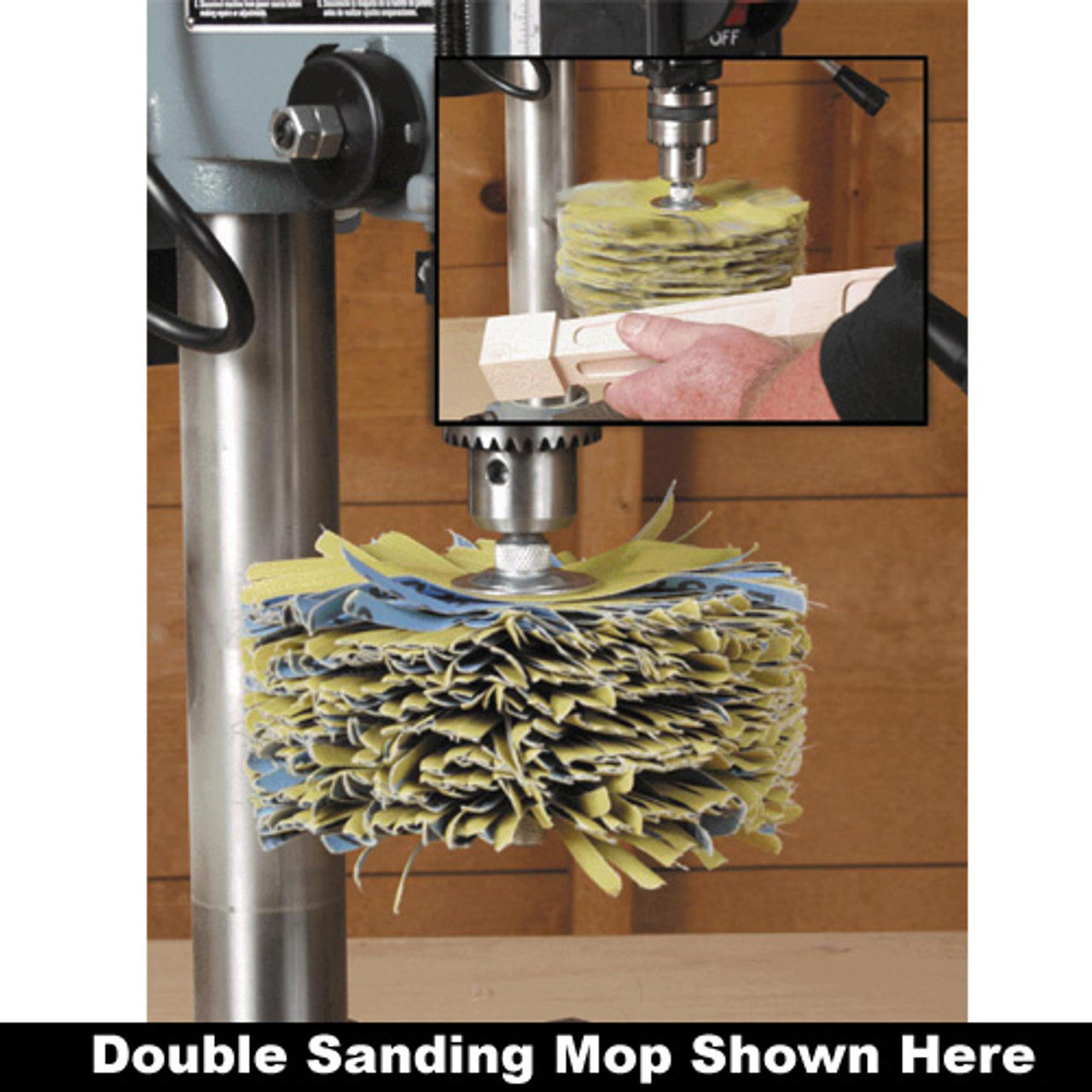 Klingspor Abrasives Gold Sand Mop 1"x 4" 320 Grit, 48pk Refill of Flutter Sheets