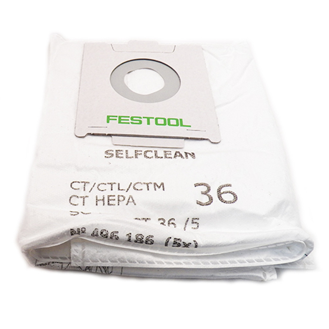 Festool CT36 Self Cleaning Filter Bag, 5PK