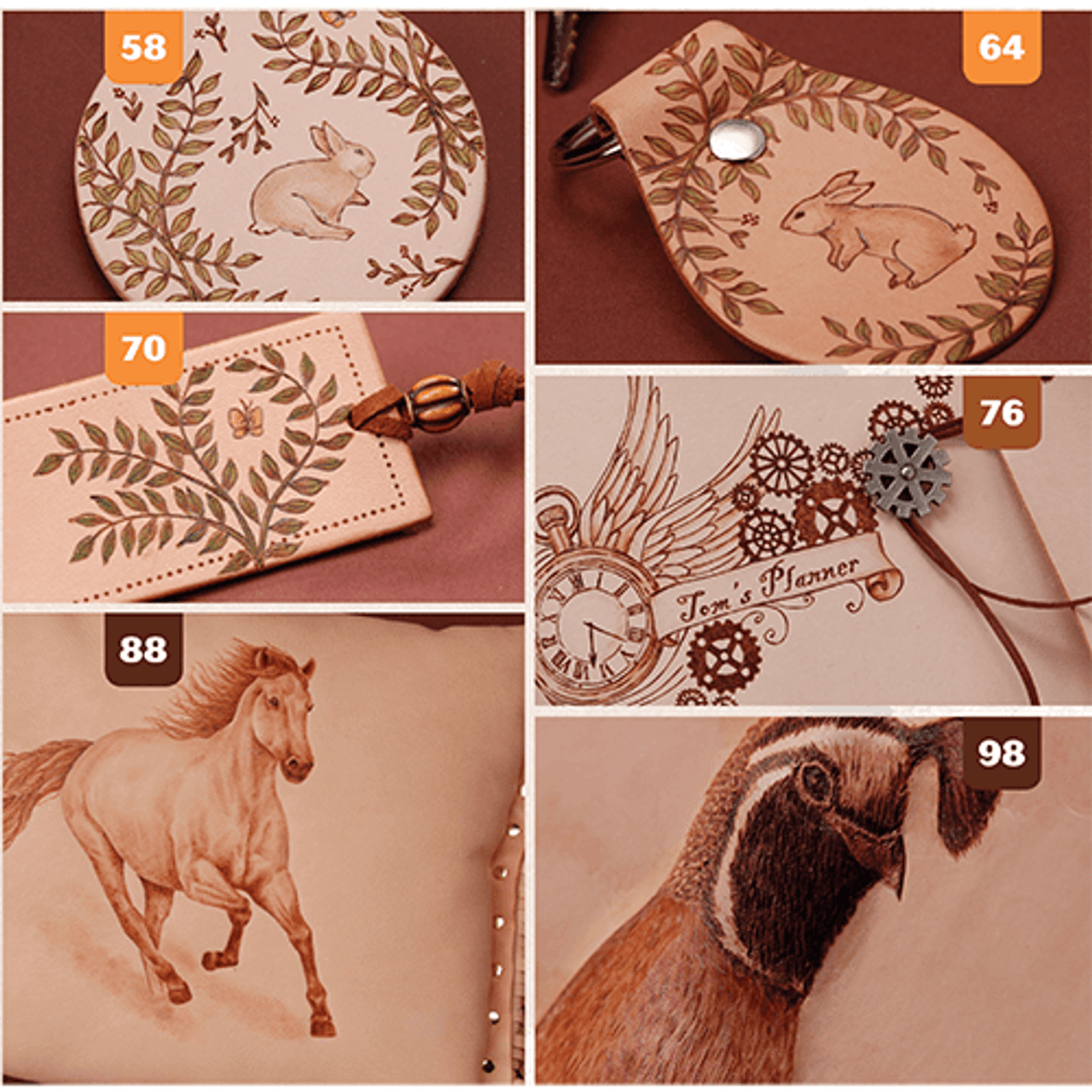 Deluxe Starter Kit (for Leather Pyrography Book)