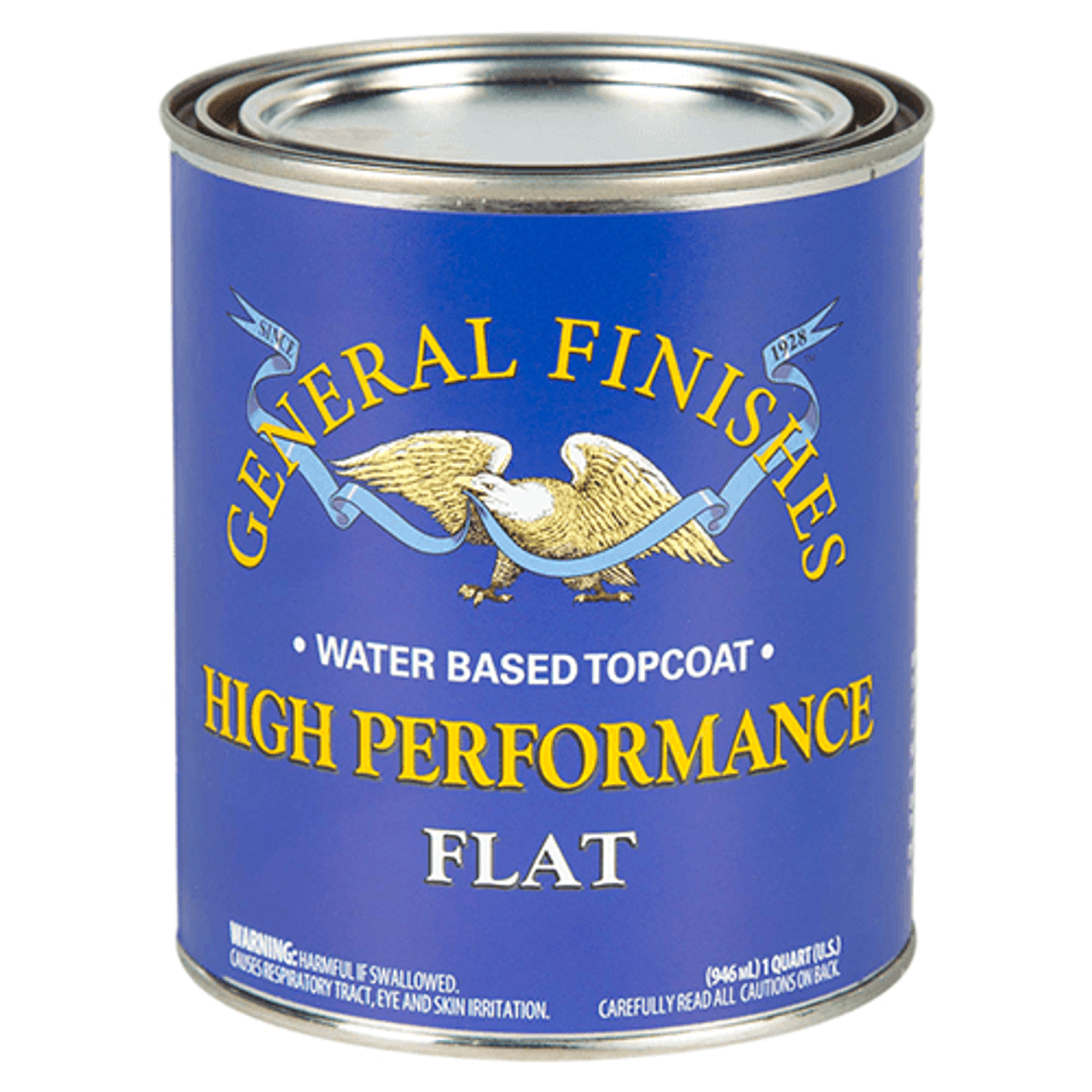 General Finishes Water Based High Performance Poly, Flat, Quart