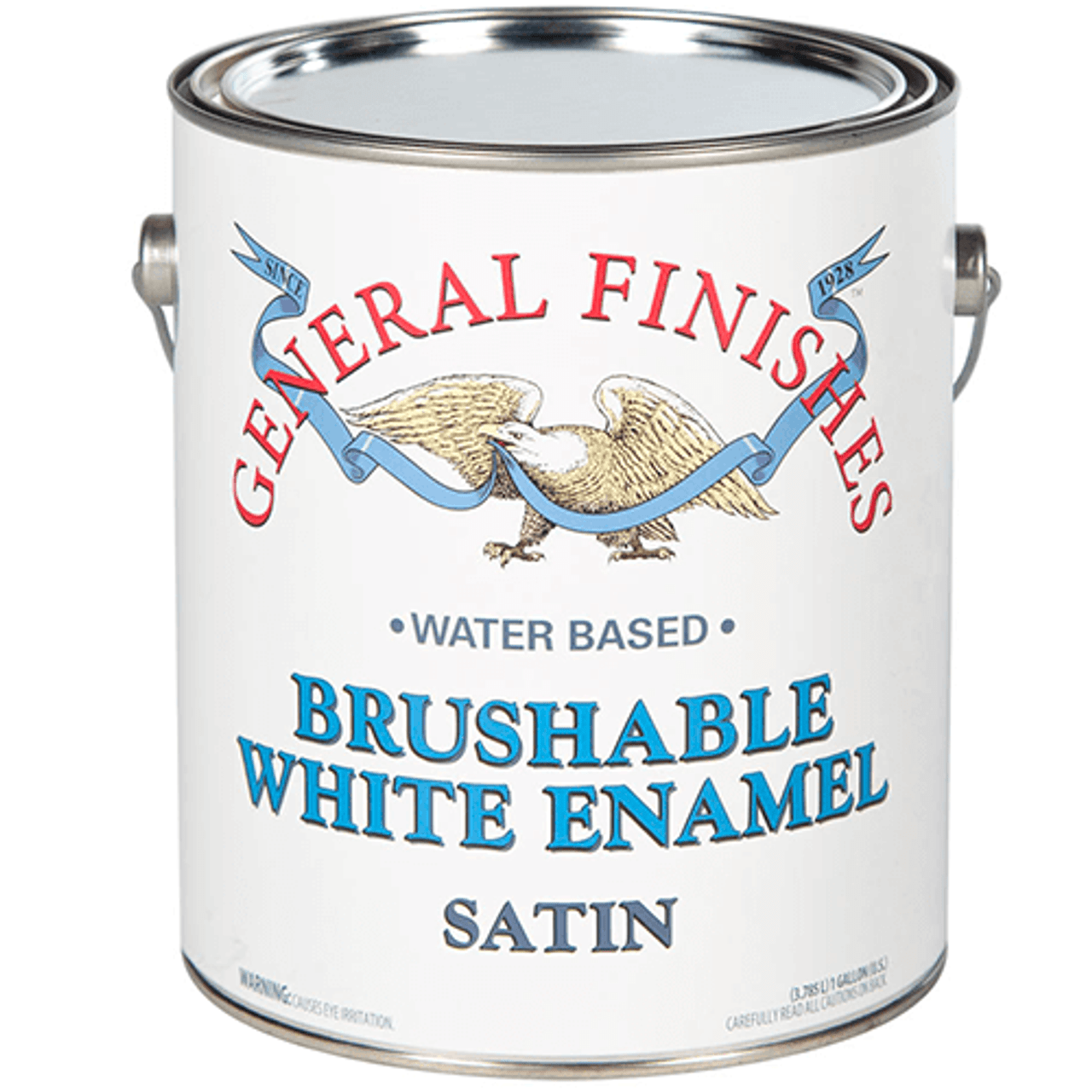 Brushable White Enamel Satin Gallon