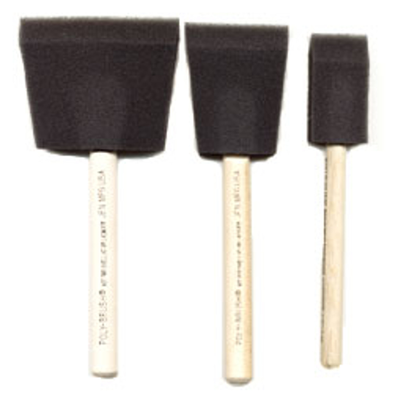 Foambrush 2pk- 3" Poly Brushes