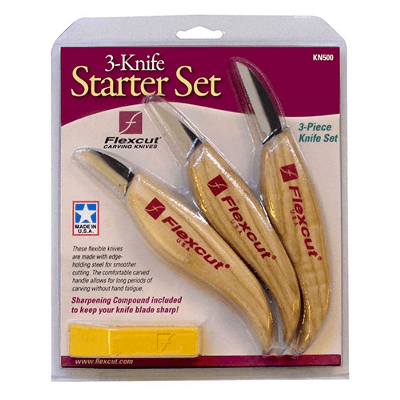 Flexcut Carving Knife Starter Set 3pc