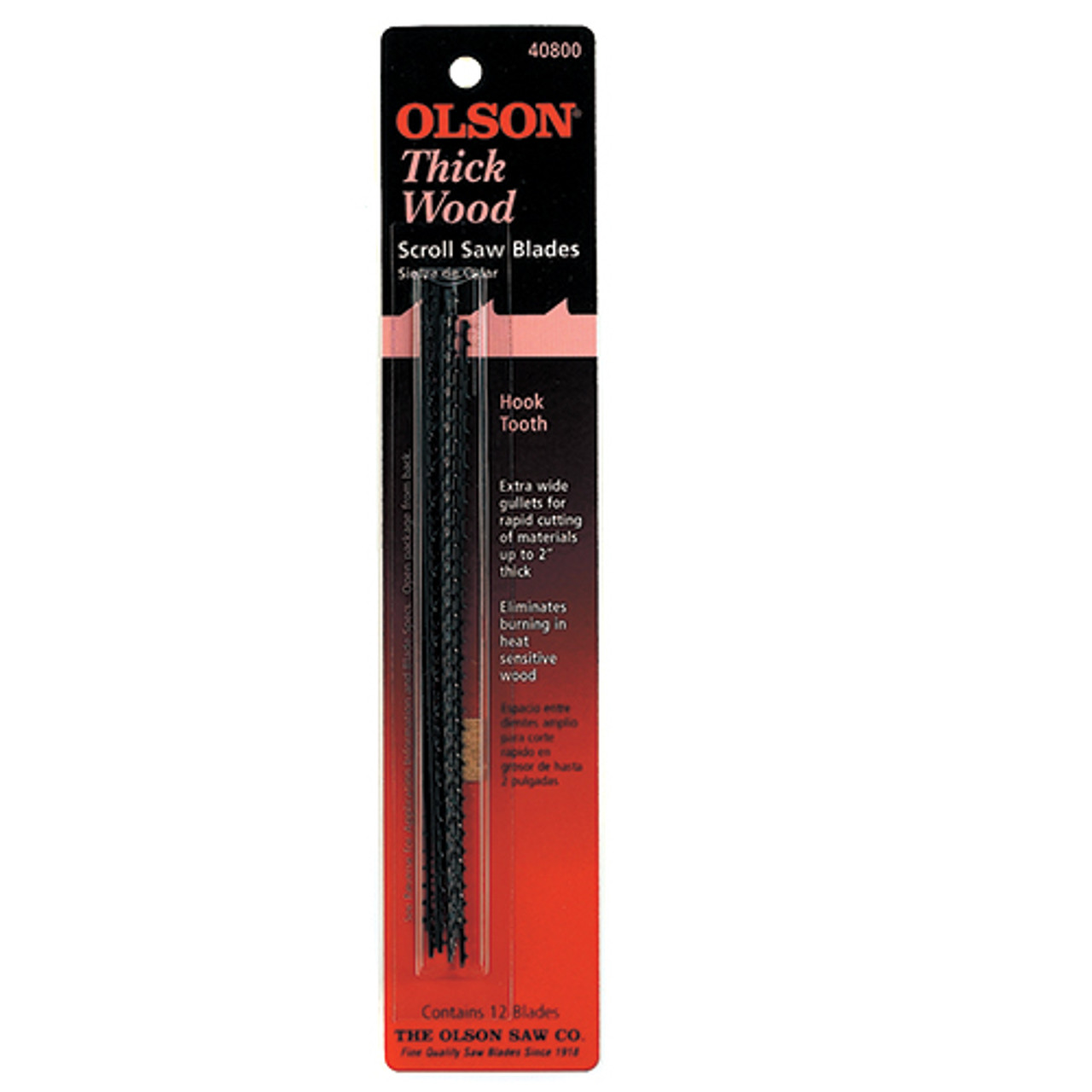 Olson Thick Wood Hook Tooth 12pk