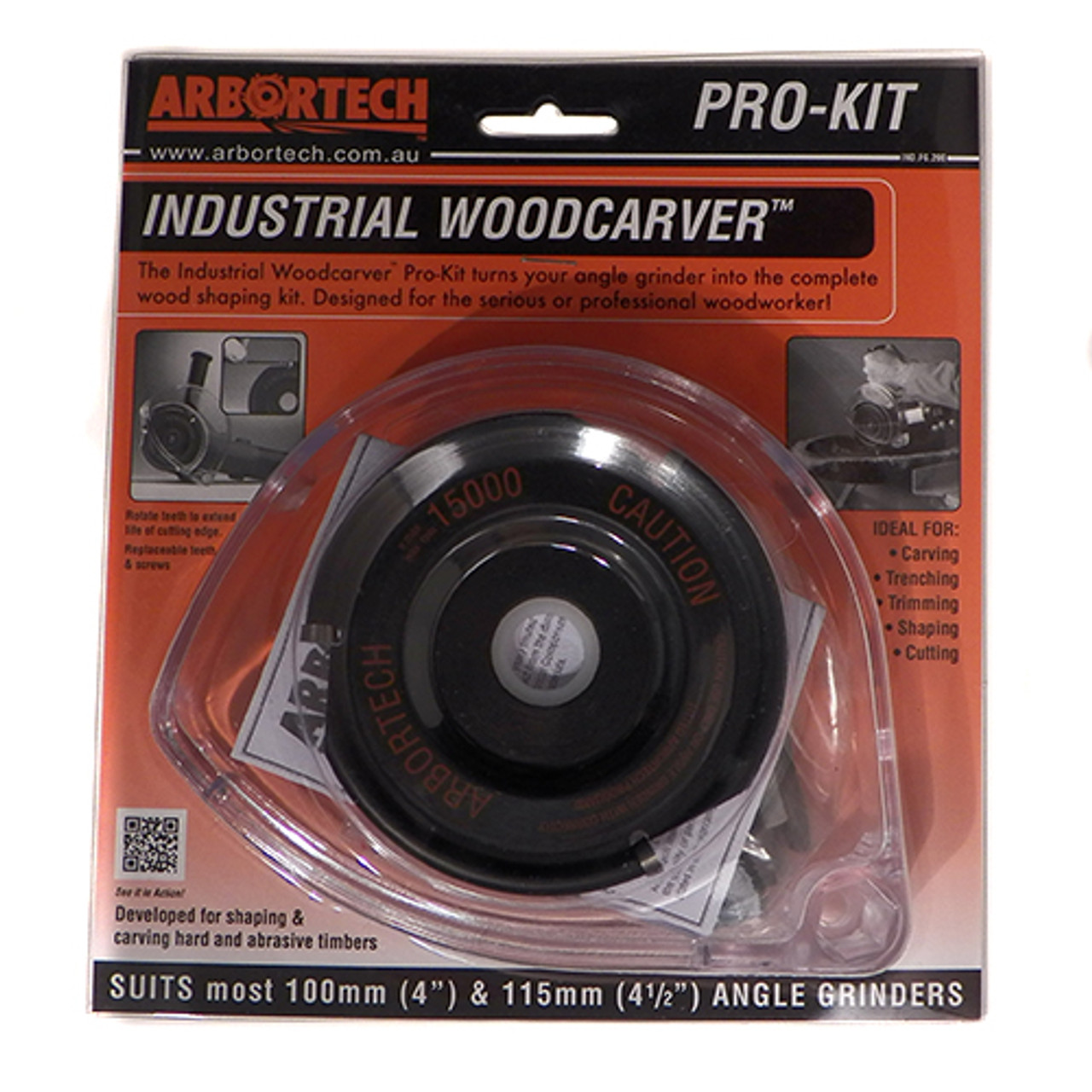 Arbortech Industrial Woodcarver Pro Kit, W/ Depth Guard