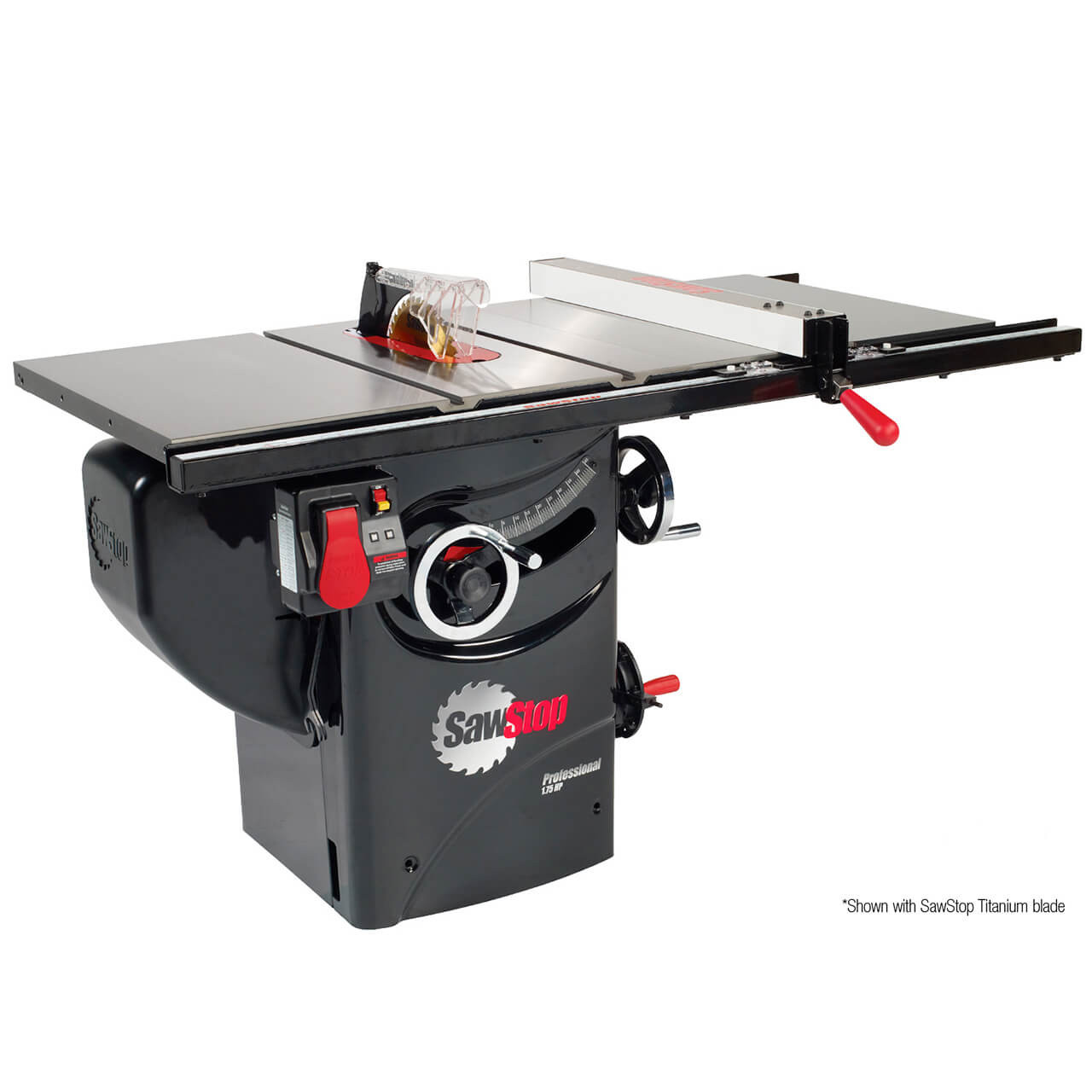 Sawstop Professional Cabinet Saw, 30in Premium Fence, 1.75HP, Single Phase