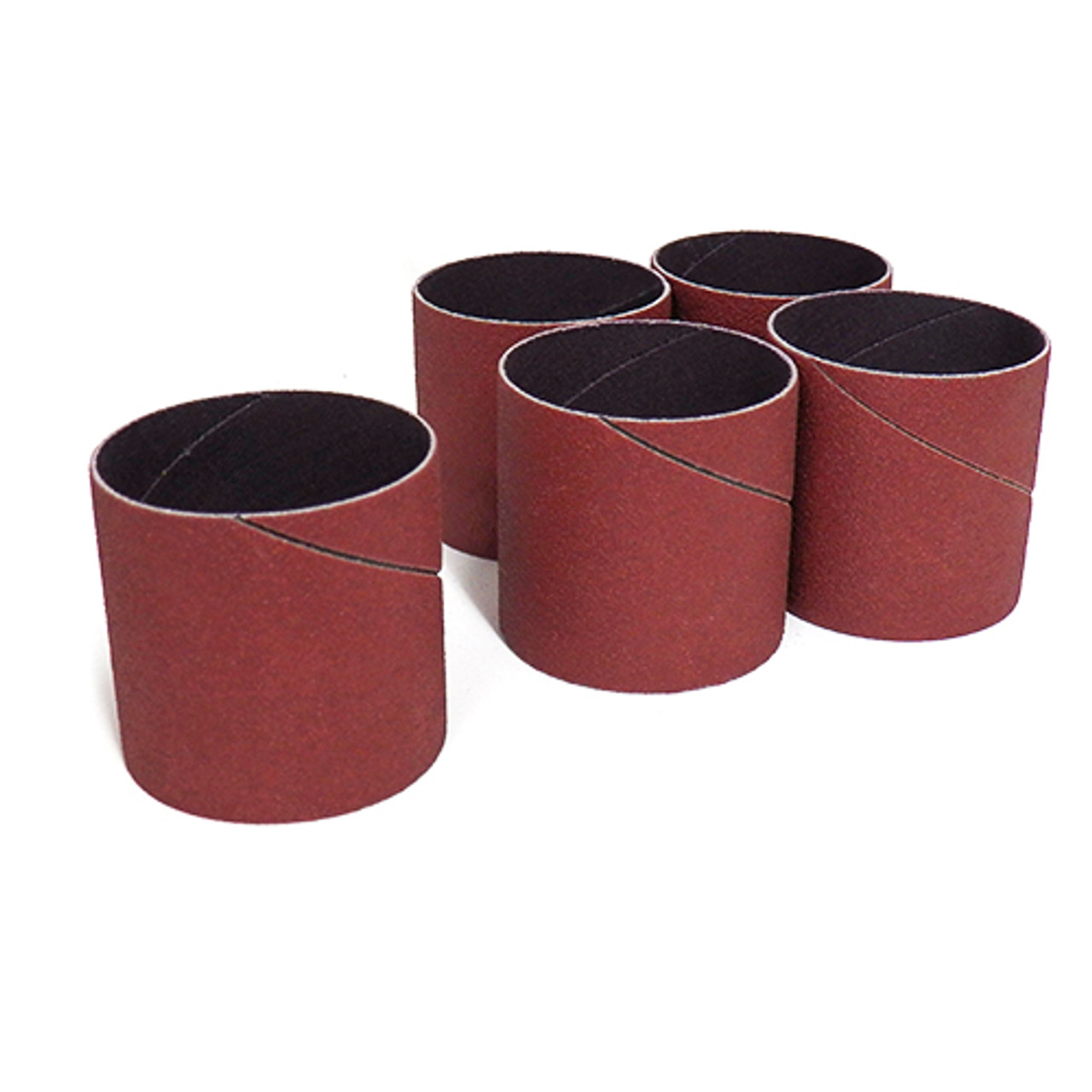 Klingspor Abrasives Aluminum Oxide Sanding Sleeves, 2"x 2" 60 Grit, 5pk