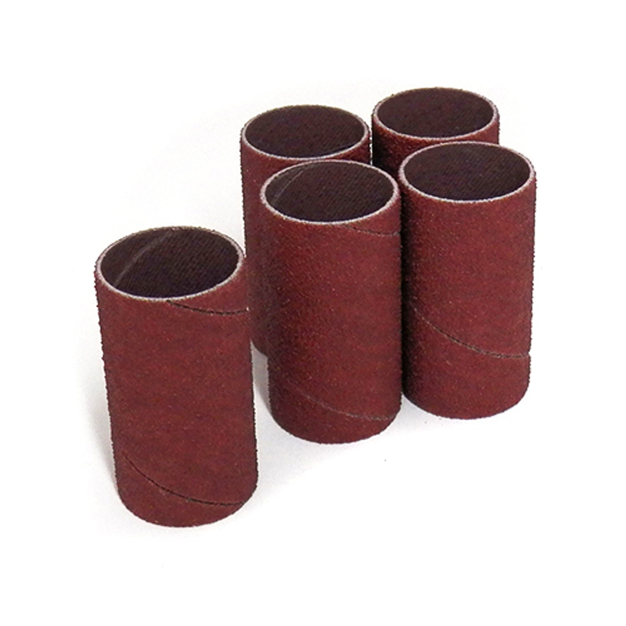 Klingspor Abrasives Aluminum Oxide Sanding Sleeves, 1"x 2" 150 Grit, 5pk
