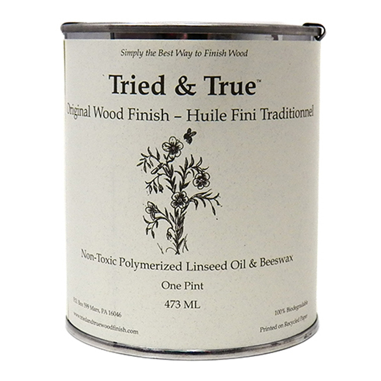 Tried & True® Finishes, Original Beeswax & Linseed Oil Finish, Pint