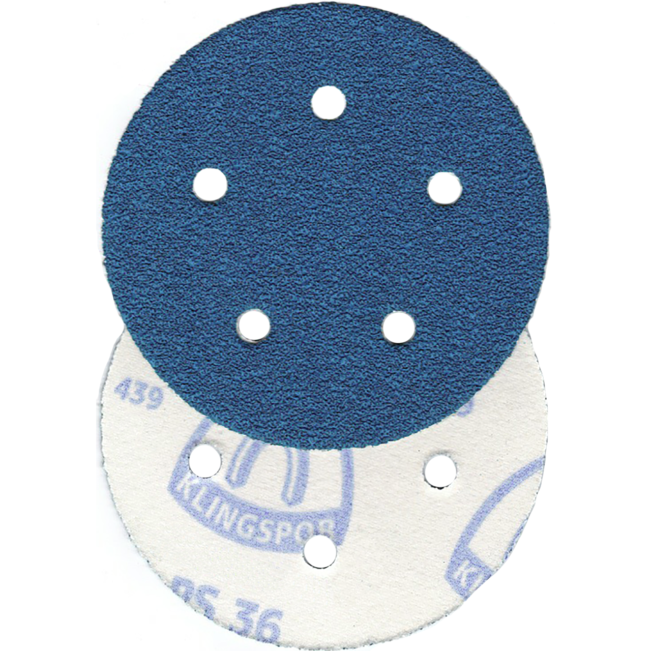 Klingspor Abrasives AZ-Plus Alumina Zirconia, 5 Inch x 5 Hole, Hook & Loop, 120 Grit Discs, 10pk