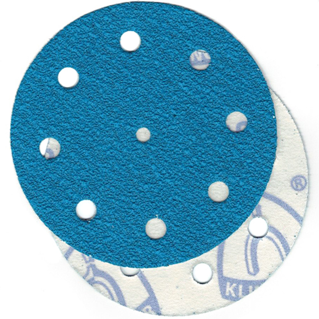 Klingspor Abrasives AZ-Plus Alumina Zirconia, 5"x 9 Hole, Hook & Loop, 80 Grit Discs, 10pk