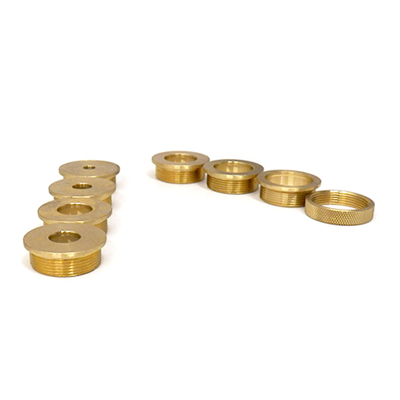 Klingspor Router Accessory, Brass Base Plate Reducers, 8 Piece Set