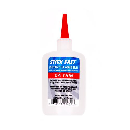Stick Fast® CA Flexible Adhesive Black, (1 oz)
