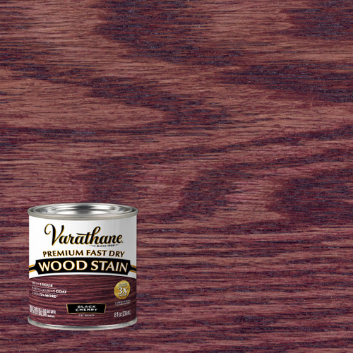 Varathane Premium Fast Dry Wood Stain Black Cherry Half Pint Color Chip