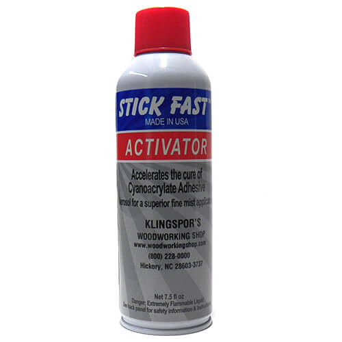 Stick Fast CA  Glue Activator, Aerosol 7.5oz
