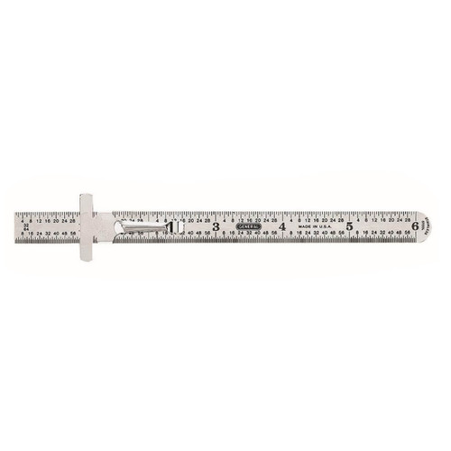 Precision Ruler, Flexible Stainless Steel, 12-In.
