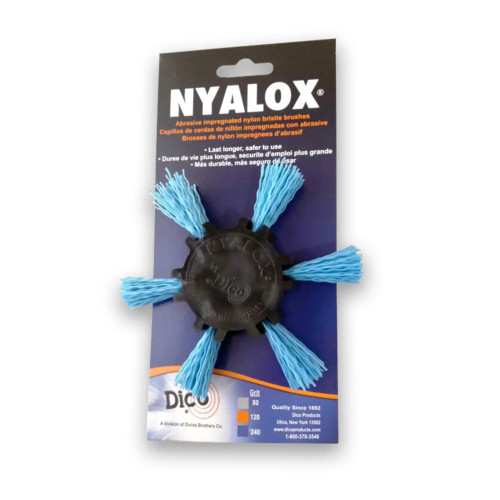 Dico Nyalox Flap Brush 4" Blue 240 Grit