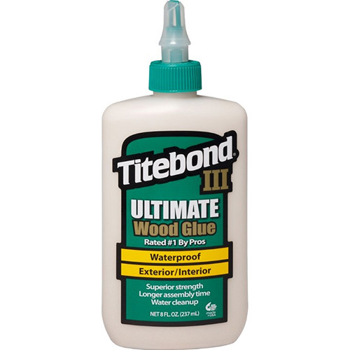 Franklin Titebond III Waterproof Wood Glue, 8oz Bottle