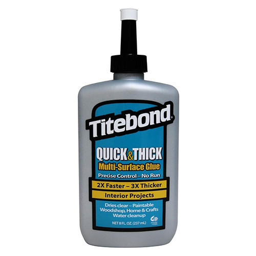 Franklin Titebond Quick & Thick Multi-Surface Glue, 8oz Bottle