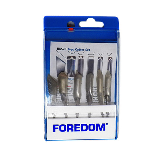 FOREDOM K.EM-50 Woodcarving Kit – H.50 Chisel Handpiece, Tabletop Dial Speed Control & 11 Chisels, For SR/S/CC Universal Motors