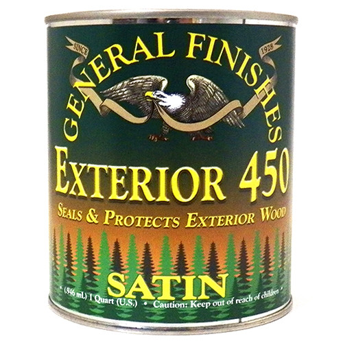 General Finishes Water Based Exterior 450 Outdoor Finish, Satin, Quart