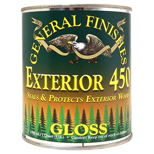 General Finishes Water Based Exterior 450 Outdoor Finish Gloss, Quart