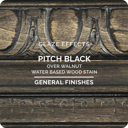 General Finishes Glaze Effects Pitch Black Color Chip