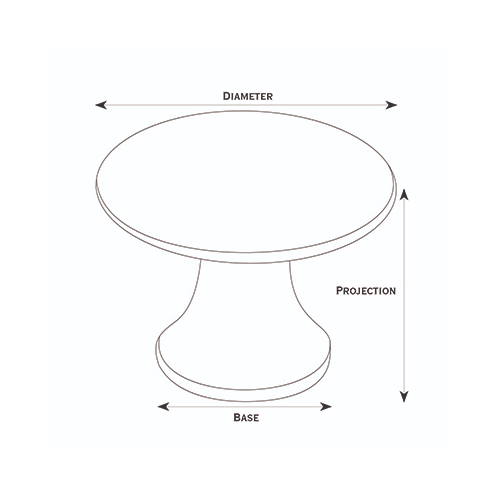 1/2" Knob Satin Nickel