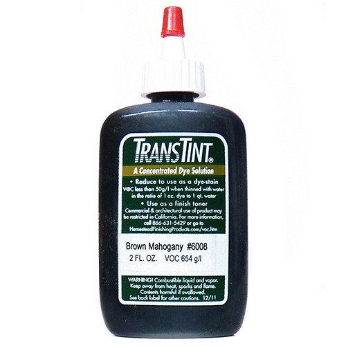 Trans Tint, Non-Grain Raising, Universal Dye Concentrate, Brown Mahogany Makes 1/2 Gallon Dye Solution