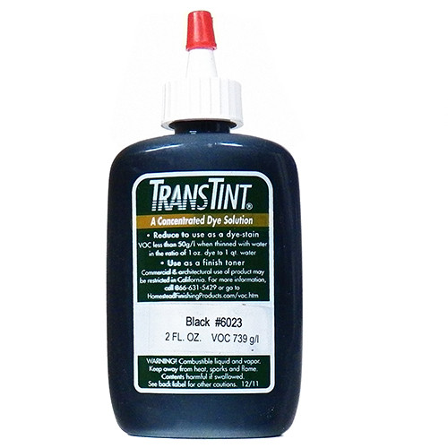 Trans Tint, Non-Grain Raising, Universal Dye Concentrate, Black Makes 1/2 Gallon Dye Solution