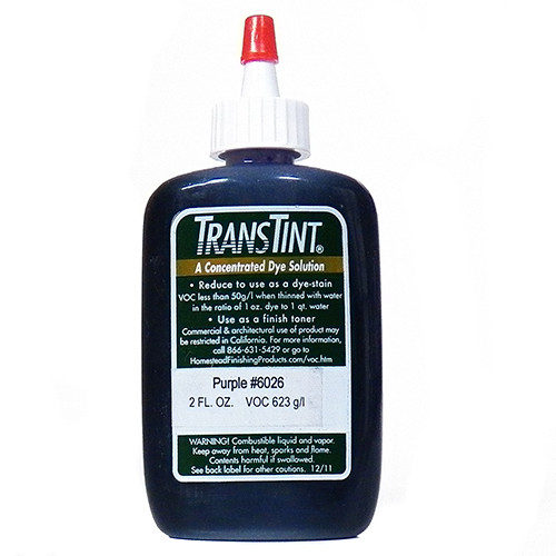 Trans Tint, Non-Grain Raising, Universal Dye Concentrate, Purple Makes 1/2 Gallon Dye Solution