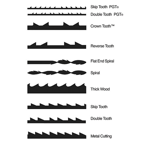 Olson 5" Plain Scroll Blade Assort 12pk