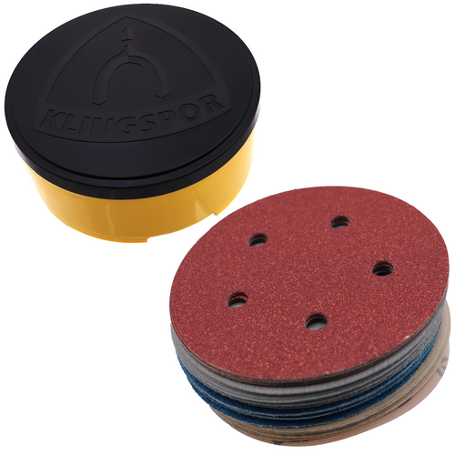 Klingspor Abrasives 5" Fusion Foam Pads, H&L, Assortment, 5PK