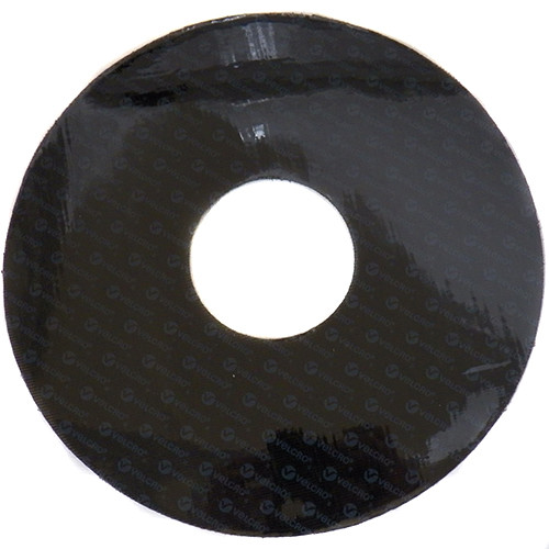 10" Disc With 3" Center Hole PSA Backed Black Hook For Hook & Loop Discs