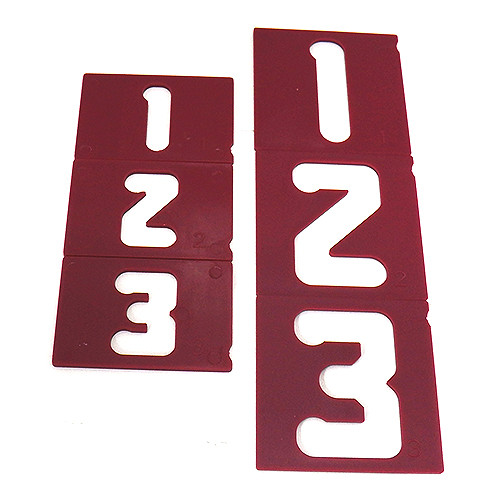 Milescraft 2203 1.5" and 2.5" Vertical Number Template Set (40-Piece)