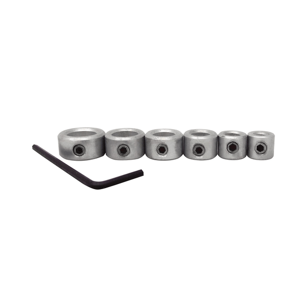 Milescraft 5342 6pc. Drill Stop Set - Includes 3/16, 1/4, 5/16, 3/8, 7/16, and 1/2"