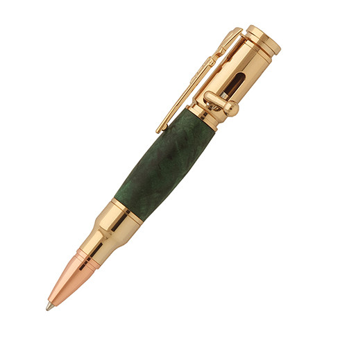 30 Cal Mini Bolt Action Pen Kit 24k Gold