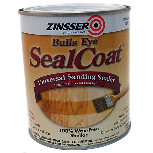 Zinsser Bulls Eye Shellac, Sealcoat, Quart