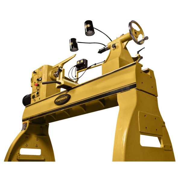 4224B, 24" x 42" EVS Woodworking Lathe with Lamp Kit, 3 HP, 1Ph 220V